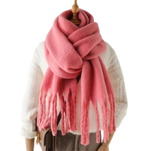 Load image into Gallery viewer, Sciarpa da donna Cozy Elegance -Rosa pallido - Ozerty
