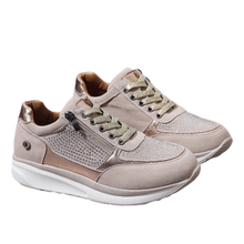Load image into Gallery viewer, Scarpe da ginnastica con zeppa in strass -Beige/EU35Beige/EU36Beige/EU37Beige/EU38Beige/EU39Beige/EU40Beige/EU41Beige/EU42Beige/EU43 - Ozerty
